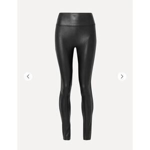 Spanx Faux Leather Leggings Liquid Pants Black Size Women's Size XSmall Stretch